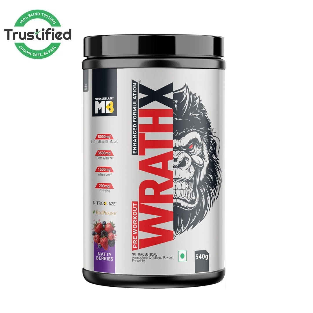 MuscleBlaze Pre Workout WrathX Powder
